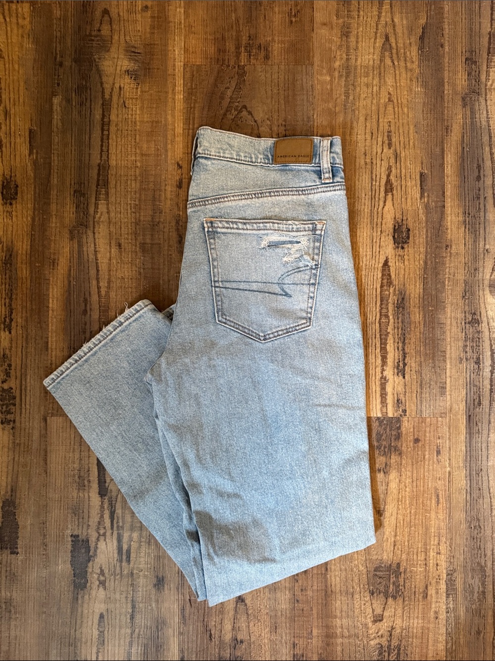 American Eagle Outfitters Light Wash Ankle Jeans